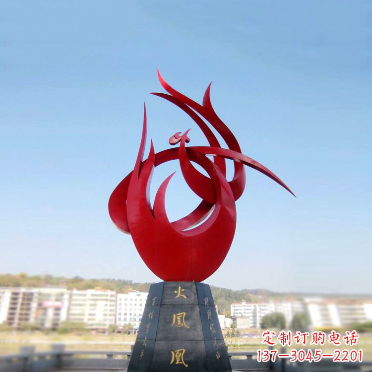 火凤凰不-锈-钢-雕-塑-