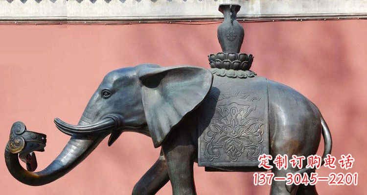 吉祥大象铜雕