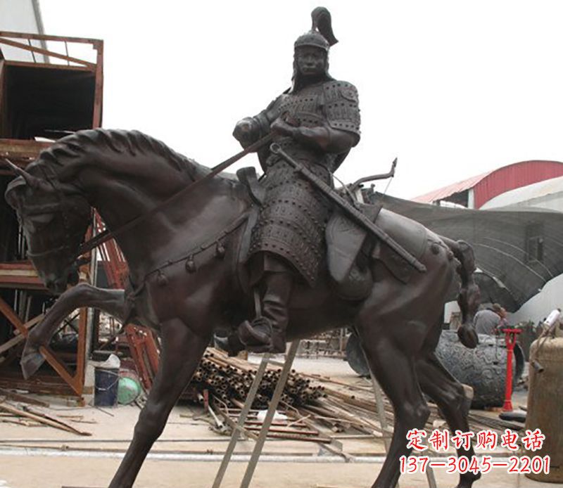 将军骑马人物铜雕