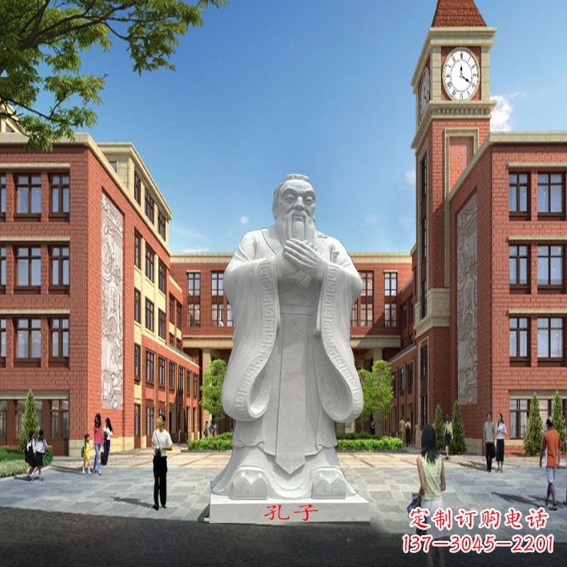 胶州东湖孔子雕像