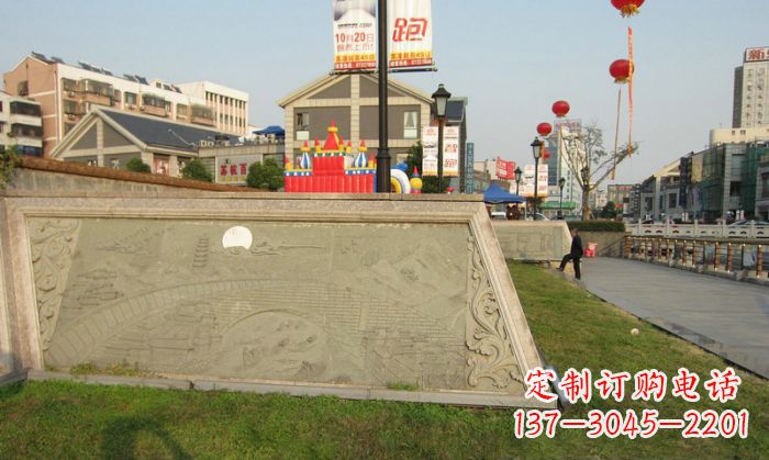 街边商厦砂岩景观石浮雕