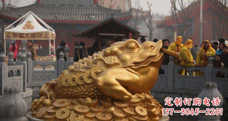 金蟾招财动物铜雕 金蟾招财动物铜雕