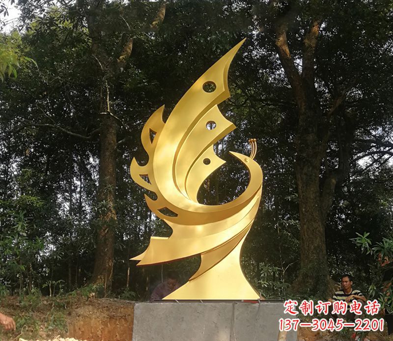 金凤凰不-锈-钢-雕-塑-