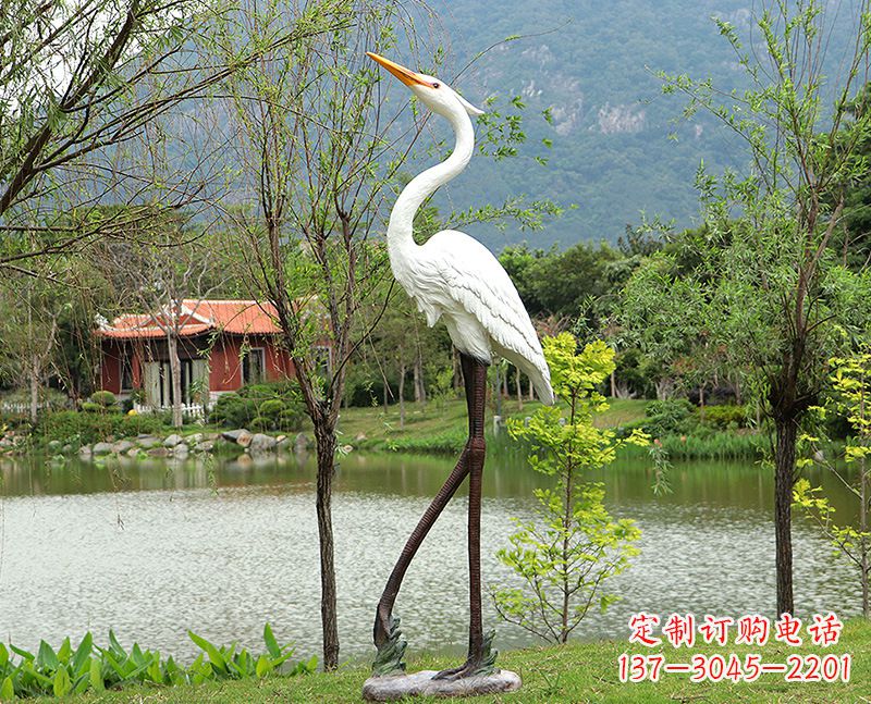 景观小品雕塑 鹤