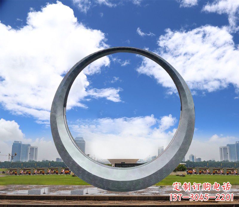 景观美化,中领雕塑不锈钢圆环雕塑 景观美化,中领雕塑不锈钢圆环雕塑