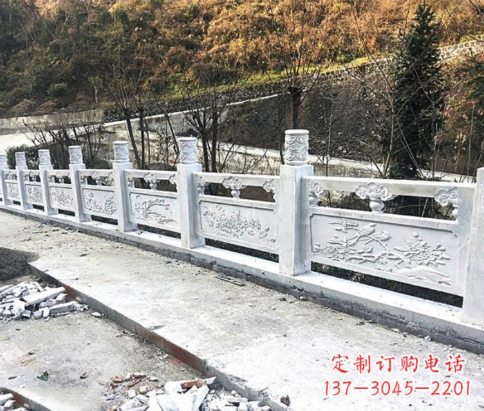 景区大理石栏杆石雕 (2)