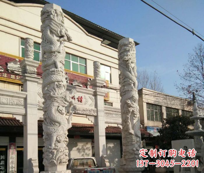 龙柱雕塑 - 景区/大理石/龙柱/石雕 龙柱雕塑 - 景区/大理石/龙柱/石雕