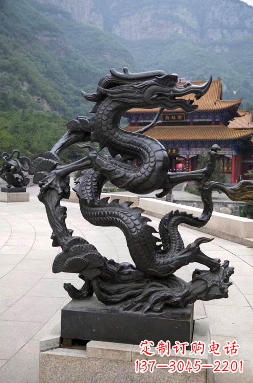景区广场纯铜神兽四灵之青龙雕塑