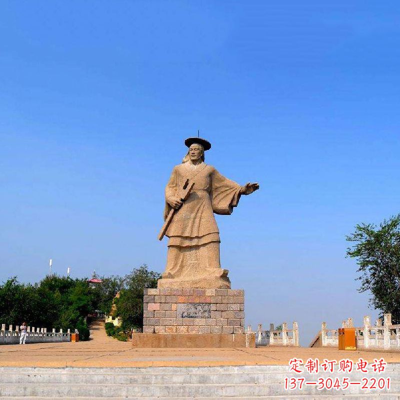 景区景点历史名人著名治水人物大禹石雕像