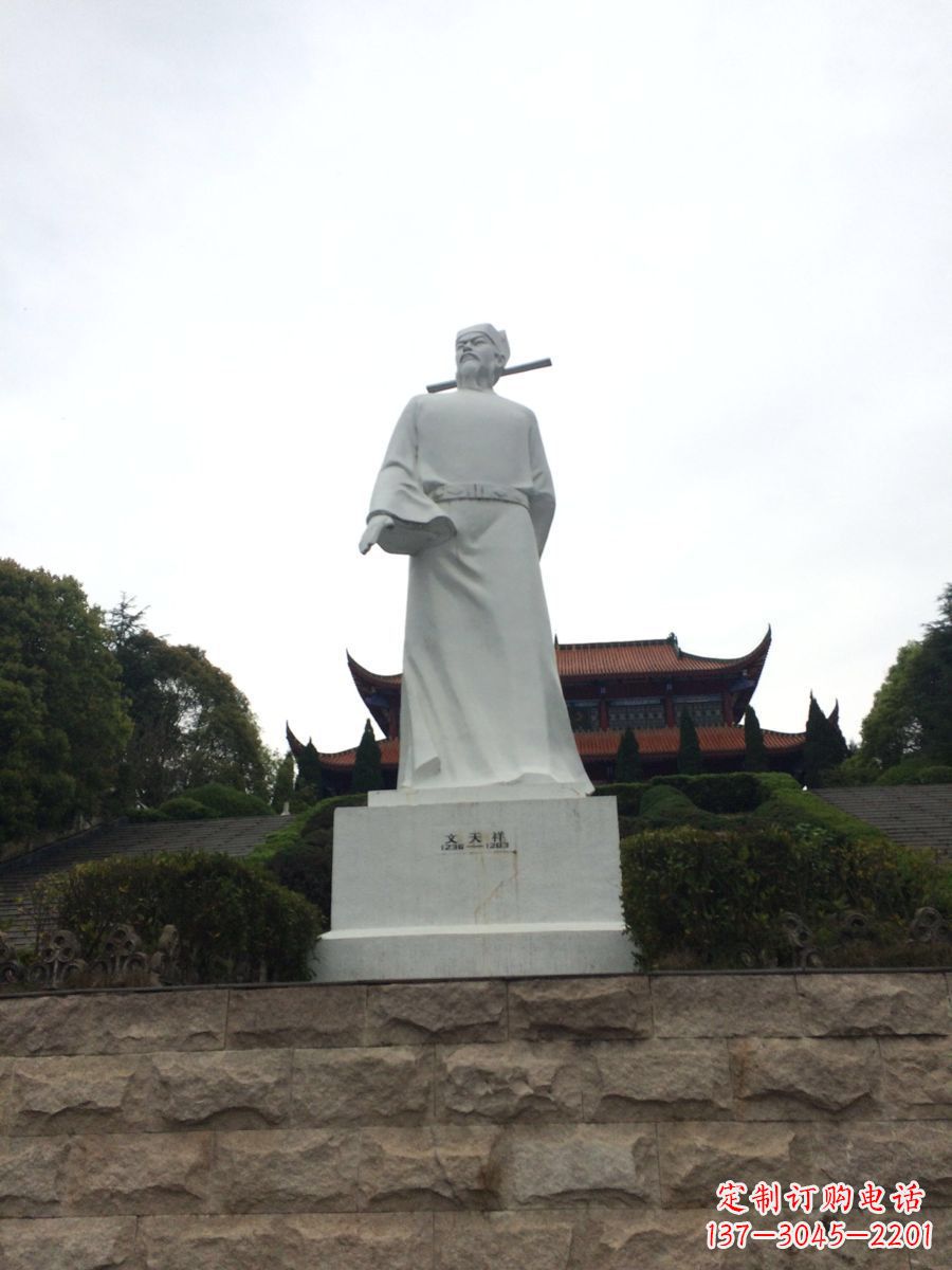 景区景点历史名人南宋抗元名臣民族英雄人物汉白玉石雕像