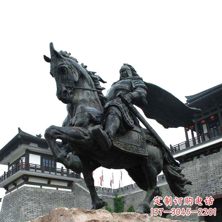 景区历史名人项羽景观铜雕塑像