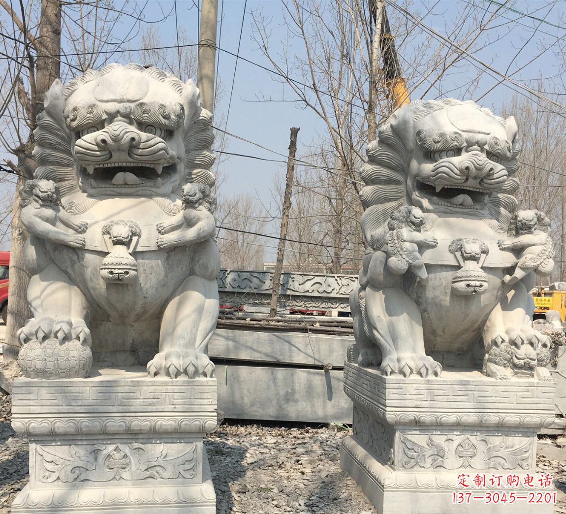 景区南方石狮子石雕 (2)