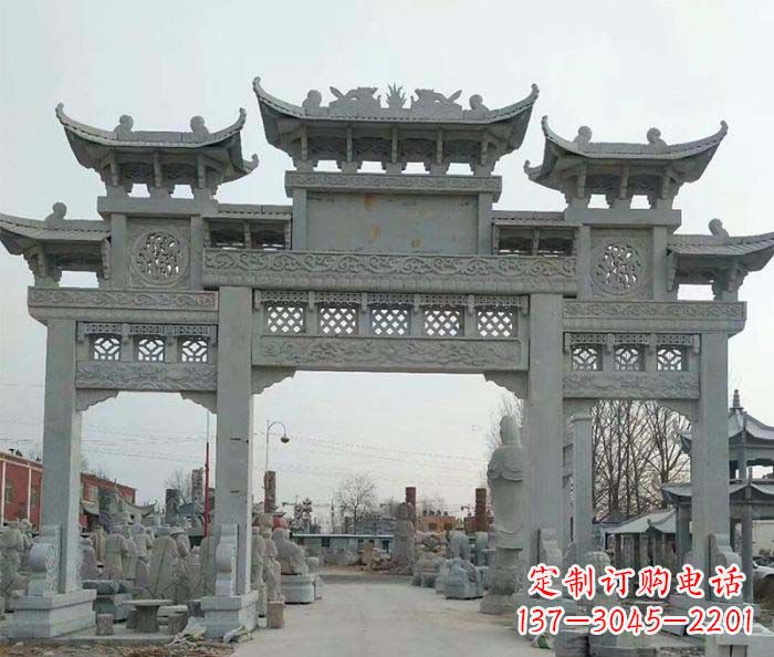 三门雕塑 - 景区/三门/牌坊/石雕 三门雕塑 - 景区/三门/牌坊/石雕