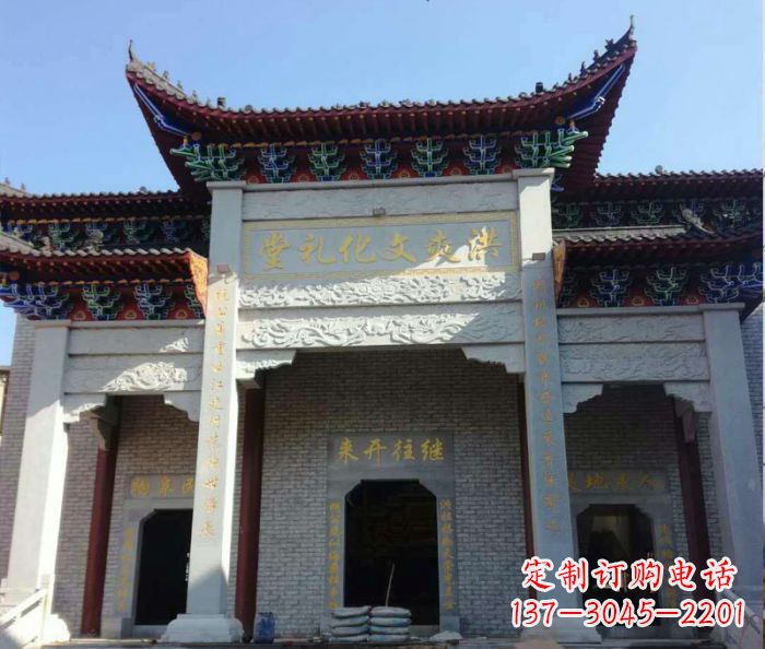 景区三门石雕牌楼 (4)