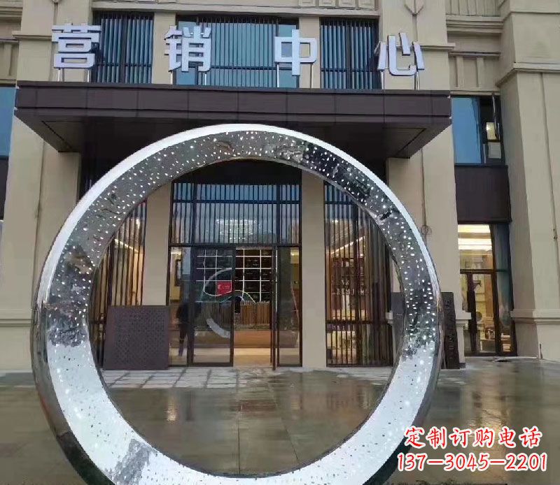 圆环雕塑 - 镜面/圆环/不锈钢 圆环雕塑 - 镜面/圆环/不锈钢