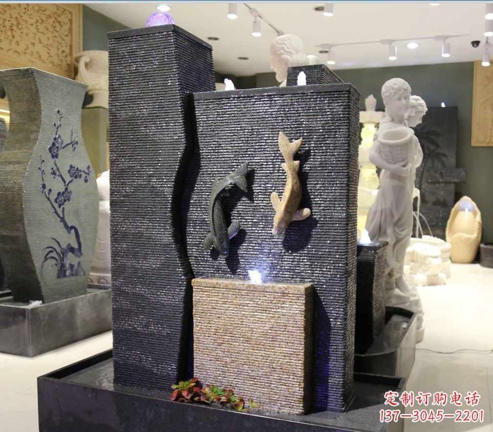 九龙太子石雕喷泉