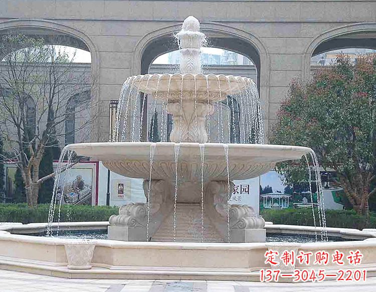 酒店喷泉石雕