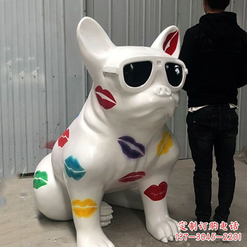 卡通狗美陈雕塑