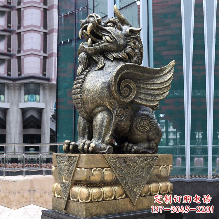 看门貔貅铜雕