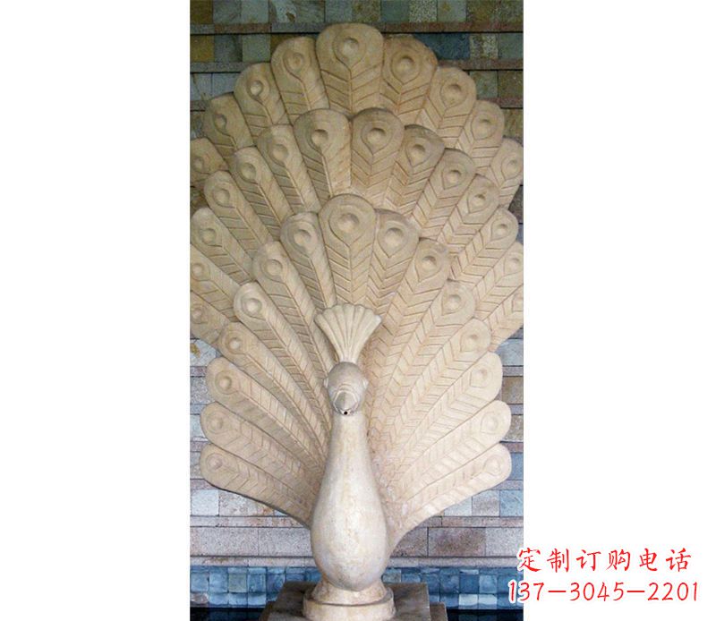 孔雀/开屏/石雕-孔雀开屏石雕 孔雀/开屏/石雕-孔雀开屏石雕