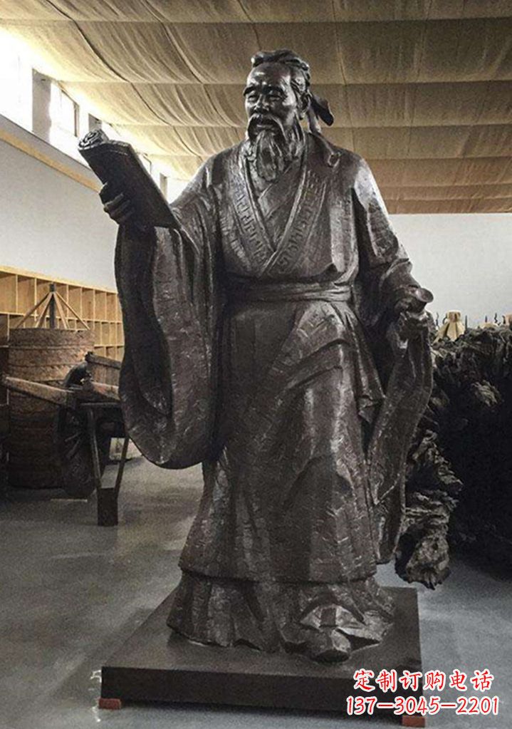 孔子雕塑头像