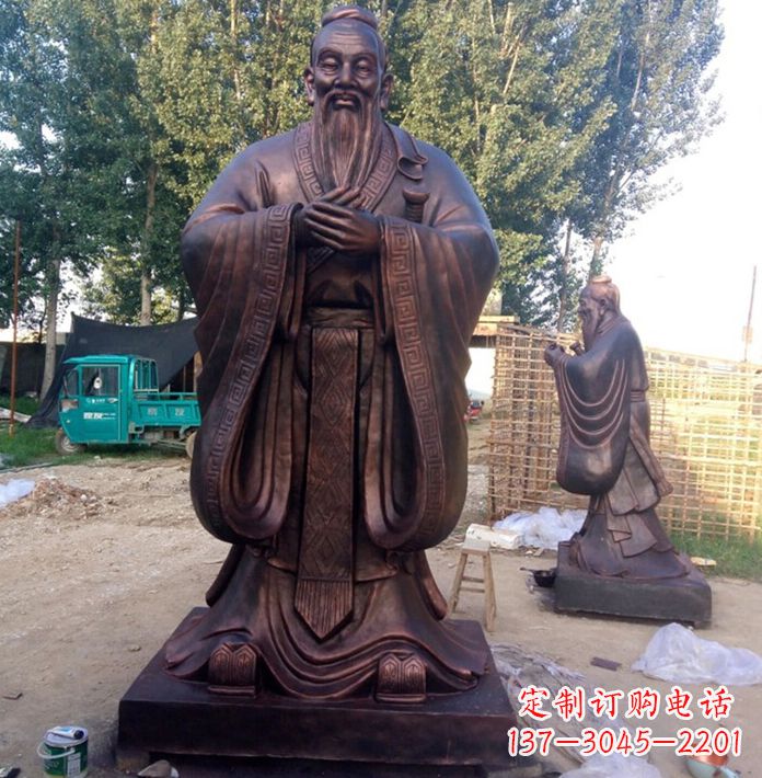 孔子讲学雕塑