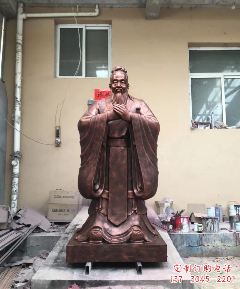 孔子名人雕塑