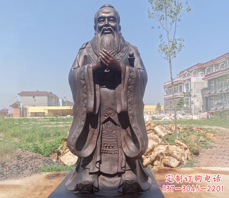 孔子铜雕 (2)
