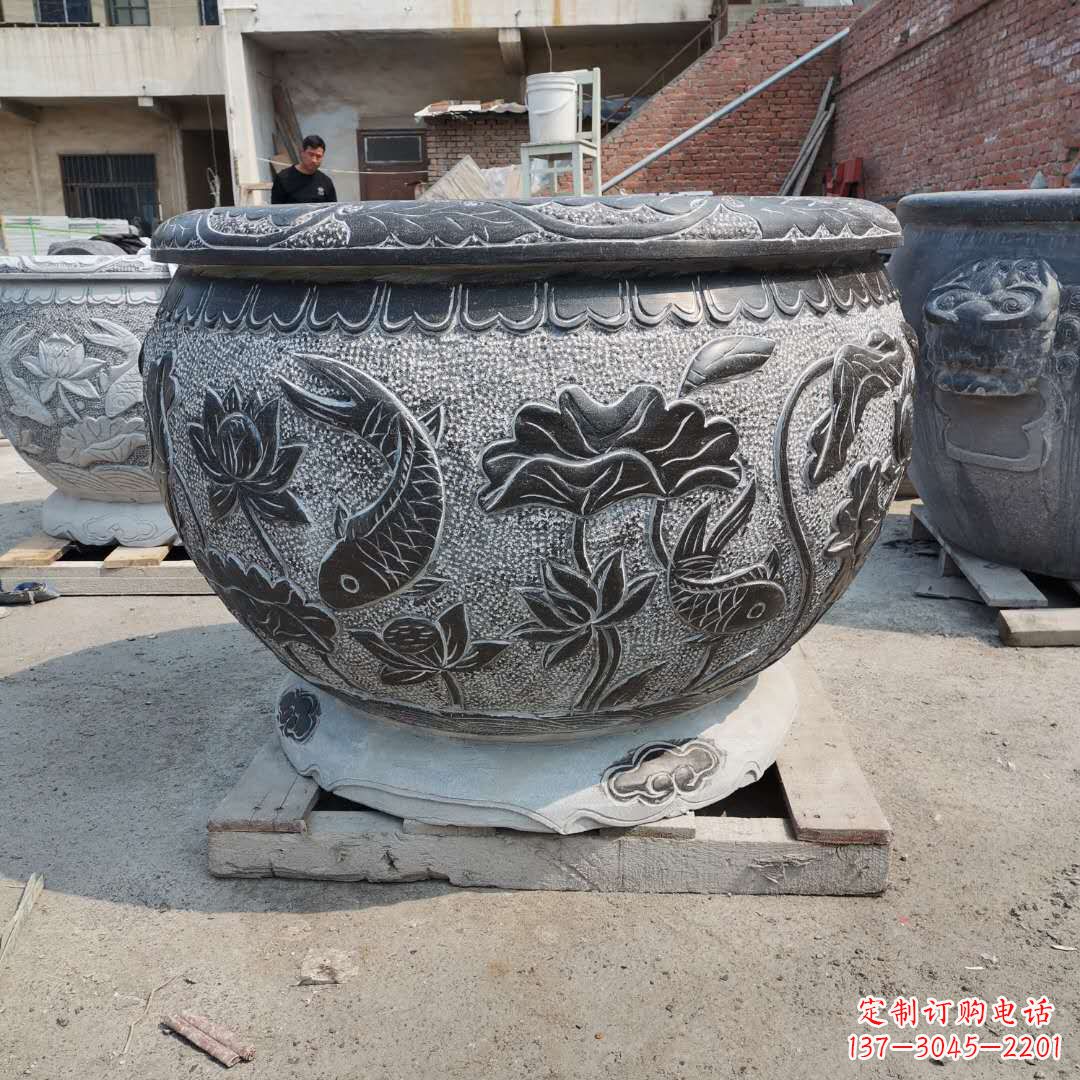 水缸雕塑 - 青石/园林/石雕/水缸 水缸雕塑 - 青石/园林/石雕/水缸