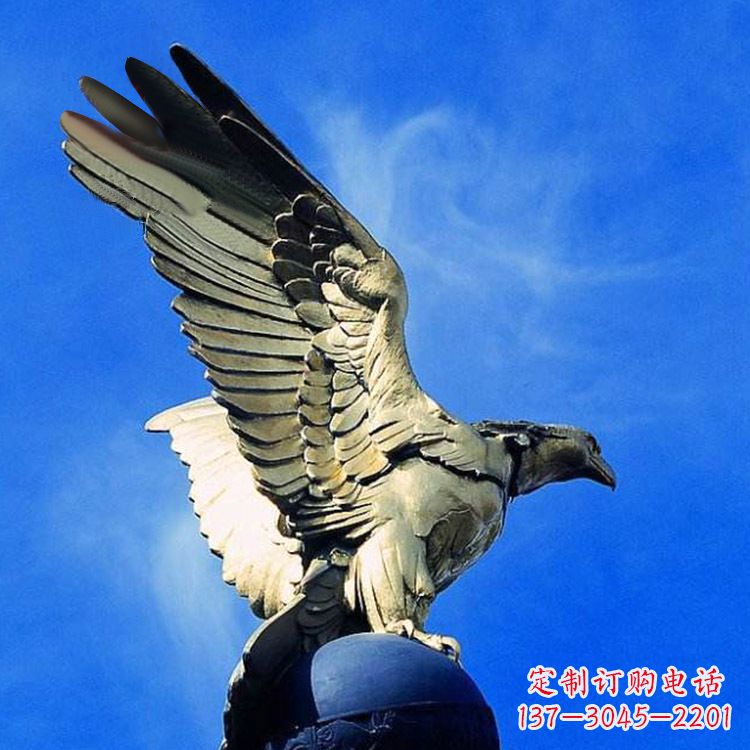老鹰玻璃钢仿铜雕塑