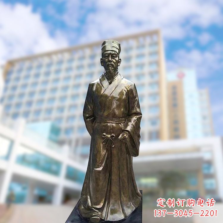 李时珍仿铜雕塑-医院医学院历史名人古代著名人物雕像