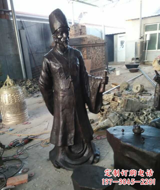 李时珍古代名医铜雕