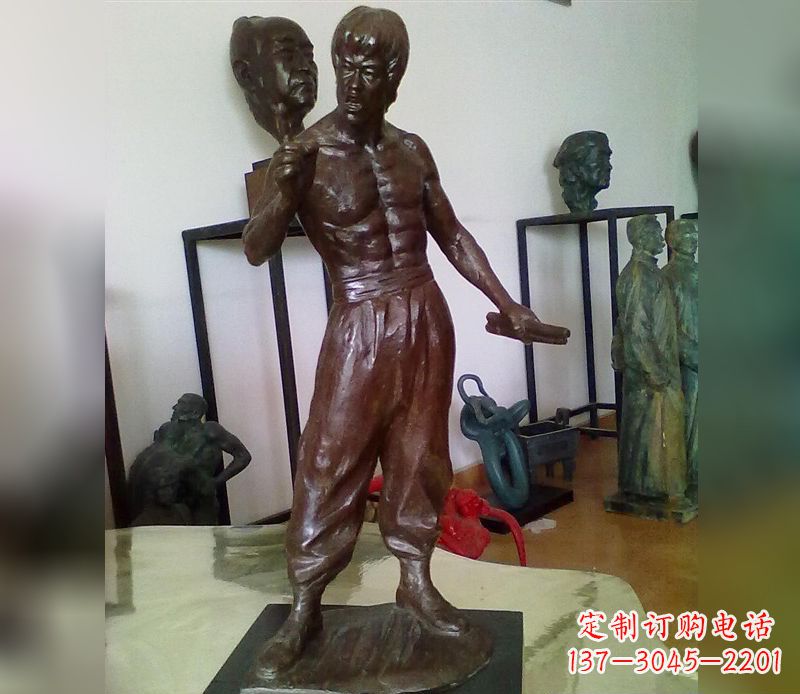 李小龙雕塑 - 李小龙/电影/明星/铜雕