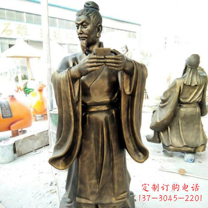 刘关张桃园三结义铜雕