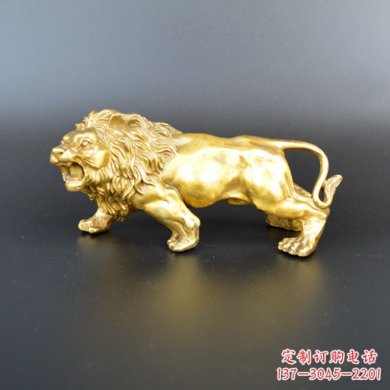 鎏金西洋狮子雕塑