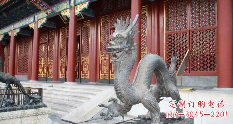 龙古代神兽铜雕 龙古代神兽铜雕