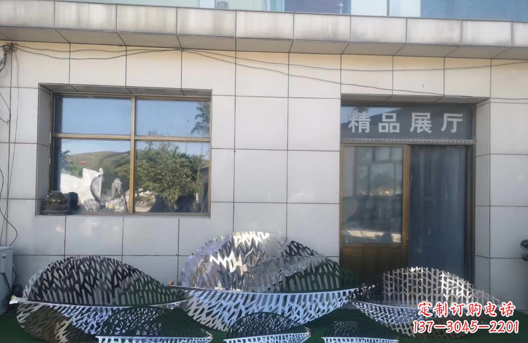 镂空树叶不-锈-钢-雕-塑-