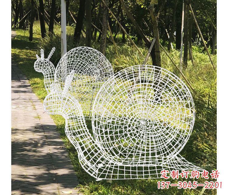 镂空蜗牛不-锈-钢-雕-塑-12