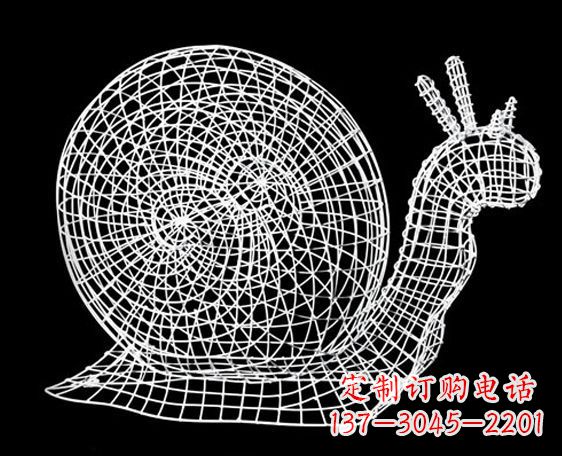 镂空蜗牛雕塑