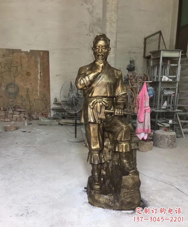鲁班古代人物雕塑