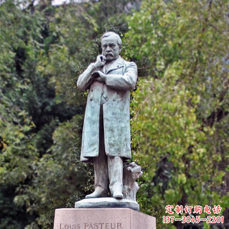 路易斯·巴斯德站姿雕像-公园园林名人雕塑