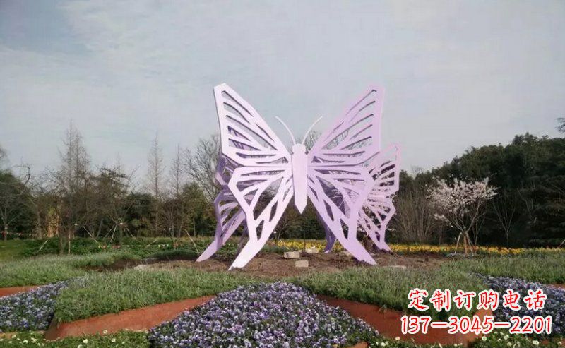 旅游区不锈钢蝴蝶景观雕塑