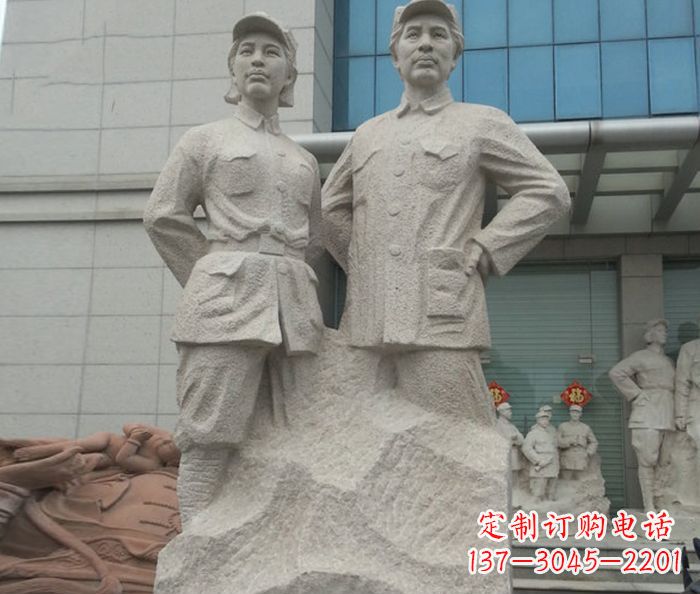 贺子珍雕塑 - 毛泽东/贺子珍/石雕 贺子珍雕塑 - 毛泽东/贺子珍/石雕