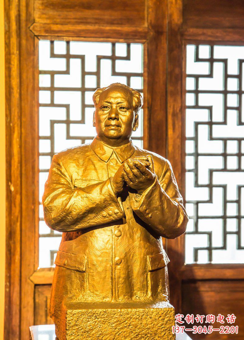 毛主席半身像伟人铜雕