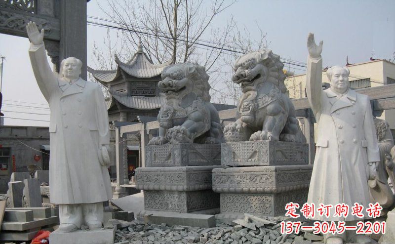毛主席挥手伟人石雕