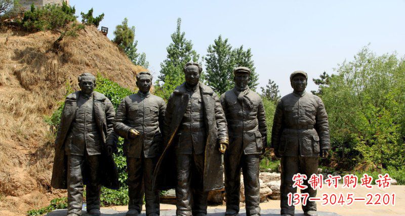 毛主席人物铜雕