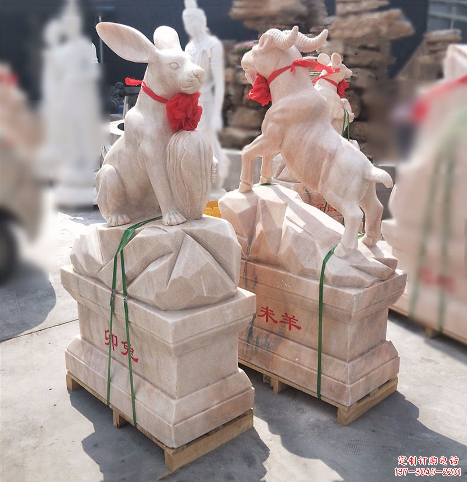 卯兔/晚霞/生肖/石雕-卯兔-晚霞红12生肖石雕 卯兔/晚霞/生肖/石雕-卯兔-晚霞红12生肖石雕
