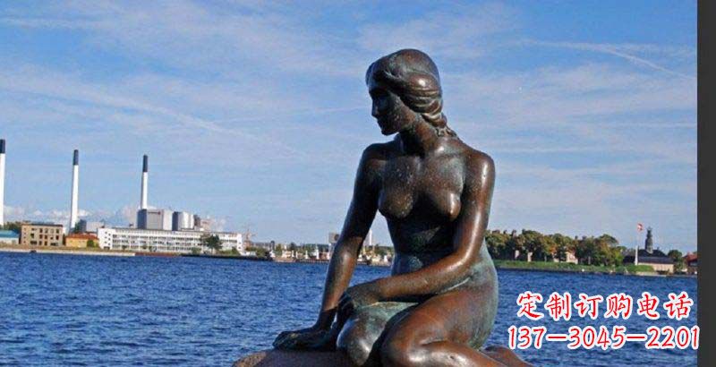 美人鱼丹麦标志铜雕
