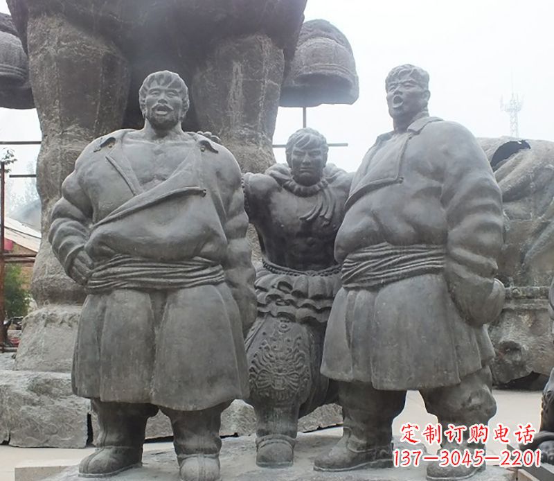 蒙古族少数民族人物铜雕 蒙古族少数民族人物铜雕