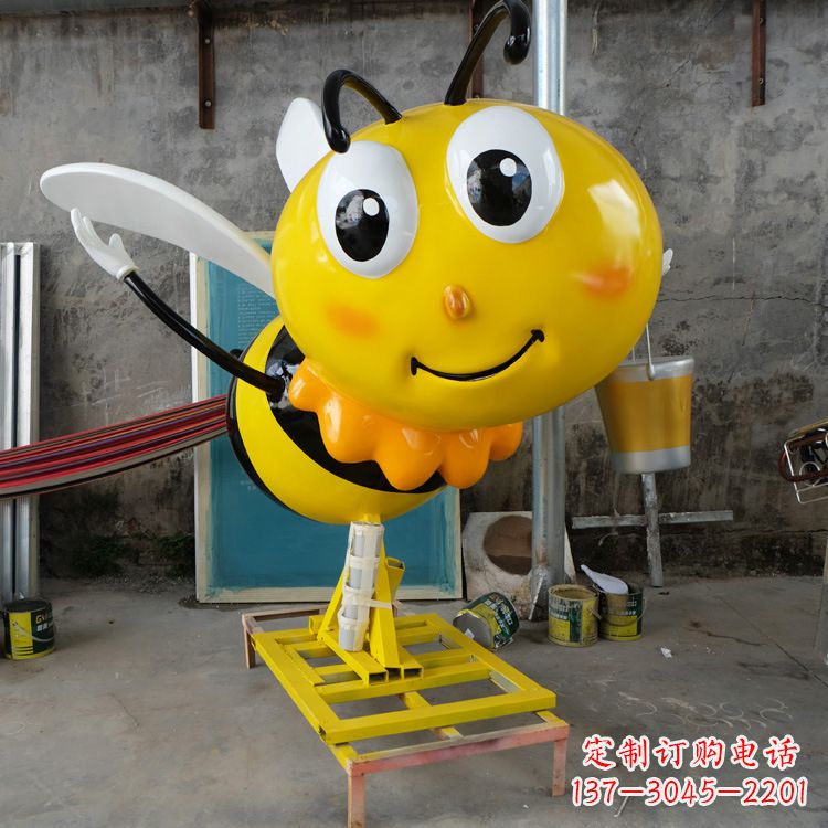 蜜蜂卡通雕塑摆件
